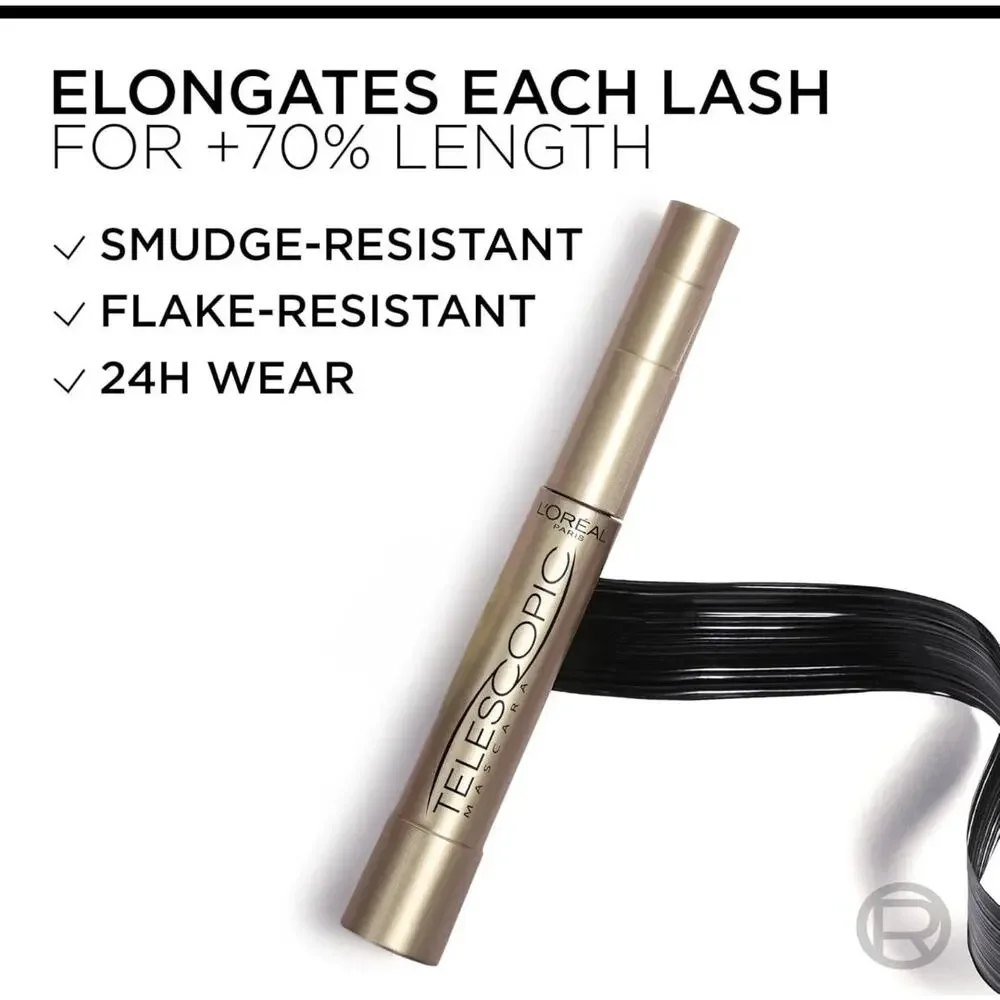L'Oreal Paris Telescopic Original WATERPROOF Mascara 925 BLACK 0.24 fl oz✨️NIP✨️